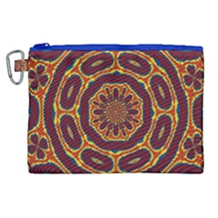 Geometric Tapestry Canvas Cosmetic Bag (xl) by linceazul