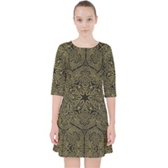 Texture Background Mandala Pocket Dress by Celenk