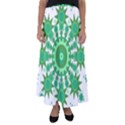 Mandala Geometric Pattern Shapes Flared Maxi Skirt View1