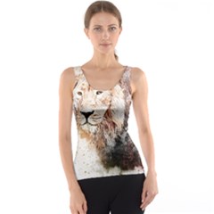 Lion Animal Art Abstract Tank Top by Celenk