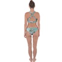 Tiger Cat Art Abstract Vintage Cross Back Hipster Bikini Set View2