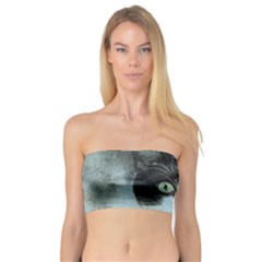 Cat Pet Art Abstract Vintage Bandeau Top by Celenk