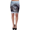 Cat Pet Art Abstract Vintage Bodycon Skirt View1