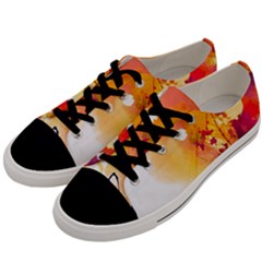 Paint Splash Paint Splatter Design Men s Low Top Canvas Sneakers by Celenk