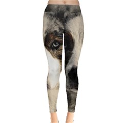 Dog Pet Art Abstract Vintage Leggings  by Celenk