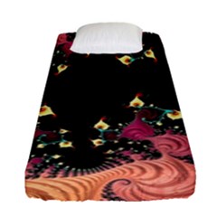 Fractal Fantasy Art Design Swirl Fitted Sheet (single Size) by Celenk