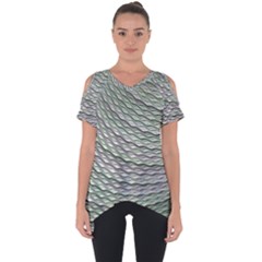 Art Design Style Decorative Cut Out Side Drop Tee