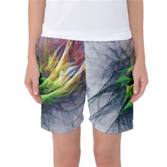 Fractal Art Paint Pattern Texture Women s Basketball Shorts by Celenk