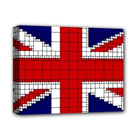 Union Jack Flag Uk Patriotic Deluxe Canvas 14  X 11  by Celenk