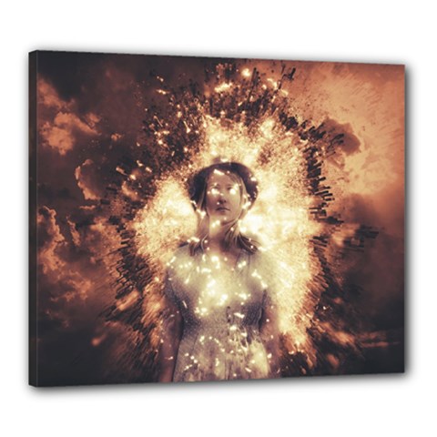 Science Fiction Teleportation Canvas 24  X 20  by Celenk