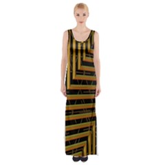 Modern Art Sculpture Architecture Maxi Thigh Split Dress by Celenk