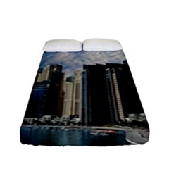 Skyscraper City Architecture Urban Fitted Sheet (full/ Double Size) by Celenk