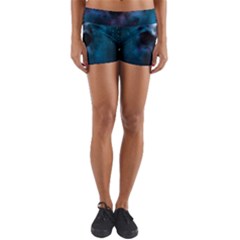 Skull Horror Halloween Death Dead Yoga Shorts by Celenk