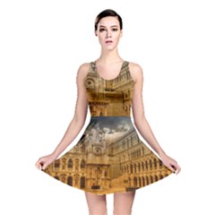 Palace Monument Architecture Reversible Skater Dress by Celenk