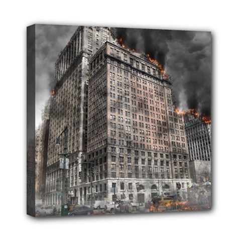 World War Armageddon Destruction Mini Canvas 8  X 8  by Celenk