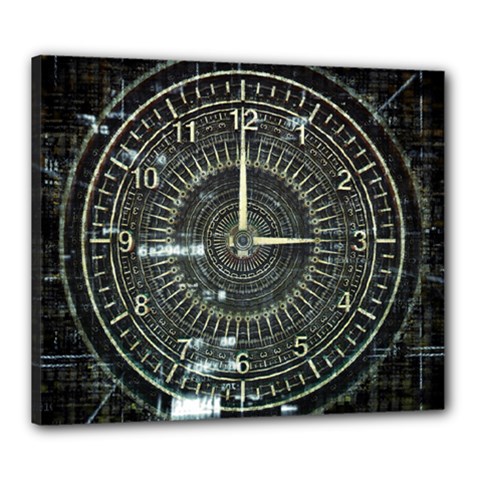 Time Machine Science Fiction Future Canvas 24  X 20  by Celenk