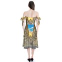 Abbey Ruin Architecture Medieval Shoulder Tie Bardot Midi Dress View2