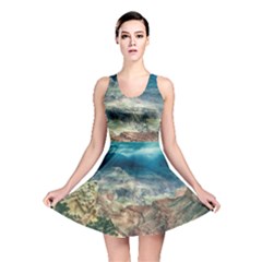 Canyon Mountain Landscape Nature Reversible Skater Dress by Celenk