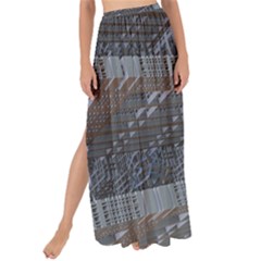 Ducting Construction Industrial Maxi Chiffon Tie-up Sarong by Celenk