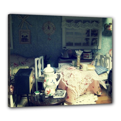 Abandonded Dollhouse Canvas 24  X 20  by snowwhitegirl