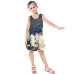 Abandonded Dollhouse Kids  Sleeveless Dress by snowwhitegirl