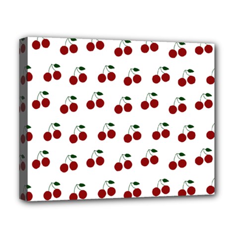 Cherries Deluxe Canvas 20  X 16   by snowwhitegirl