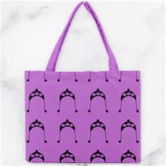 Violet Flower Hat Mini Tote Bag by snowwhitegirl