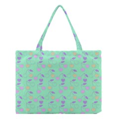 Mint Heart Cherries Medium Tote Bag by snowwhitegirl