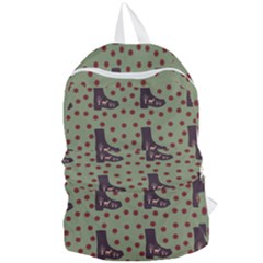 Deer Boots Green Foldable Lightweight Backpack by snowwhitegirl