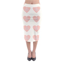 Cupcake White Pink Midi Pencil Skirt by snowwhitegirl