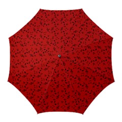 Red Music Golf Umbrellas by snowwhitegirl