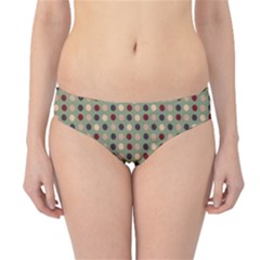 Grey Beige Burgundy Eggs On Green Hipster Bikini Bottoms by snowwhitegirl