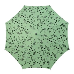 Mint Green Music Golf Umbrellas by snowwhitegirl