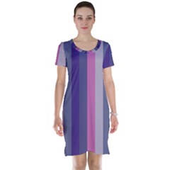 Concert Purples Short Sleeve Nightdress by snowwhitegirl