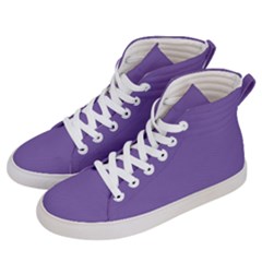 Purple Star Men s Hi-top Skate Sneakers by snowwhitegirl