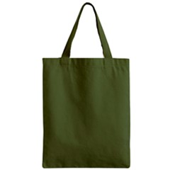 Earth Green Zipper Classic Tote Bag by snowwhitegirl