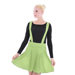 Grassy Green Suspender Skater Skirt by snowwhitegirl