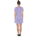 Violet Sweater Drop Hem Mini Chiffon Dress View2