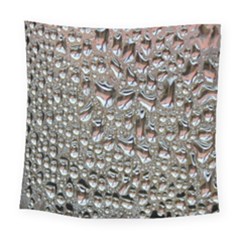 Droplets Pane Drops Of Water Square Tapestry (large) by Nexatart