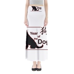 Year Of The Dog - Chinese New Year Full Length Maxi Skirt by Valentinaart