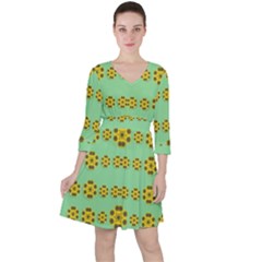 Sun Flowers For The Soul At Peace Ruffle Dress by pepitasart