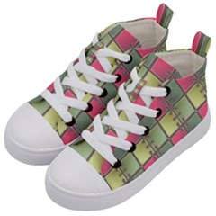 Seamless Pattern Seamless Design Kid s Mid-top Canvas Sneakers by Nexatart