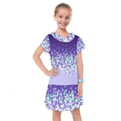 Purple Disintegrate Kids  Drop Waist Dress by jumpercat