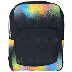 Frame Border Feathery Blurs Design Full Print Backpack by Nexatart