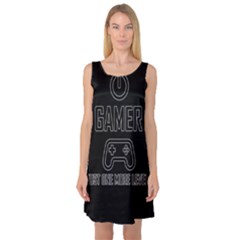 Gamer Sleeveless Satin Nightdress by Valentinaart