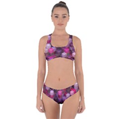 Cube Surface Texture Background Criss Cross Bikini Set by Nexatart