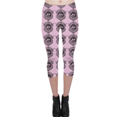 Three Women Pink Capri Leggings  by snowwhitegirl