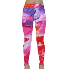 Abstract Art Background Paint Classic Yoga Leggings by Nexatart