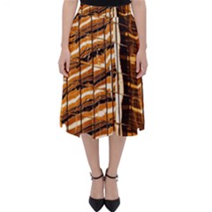 Abstract Architecture Background Folding Skater Skirt by Nexatart