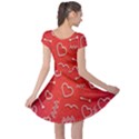 Background Valentine S Day Love Cap Sleeve Dress View2